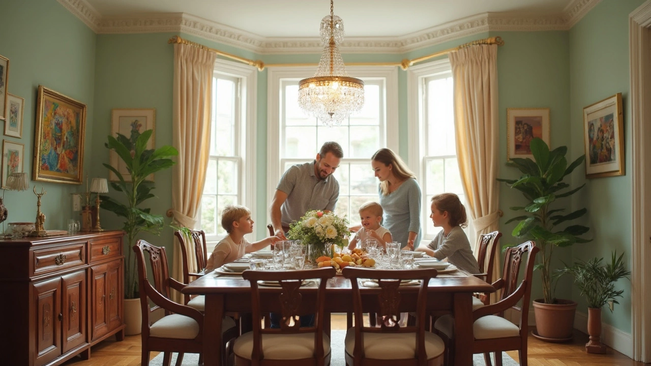 How to Lighten Up a Dining Room With Dark Furniture