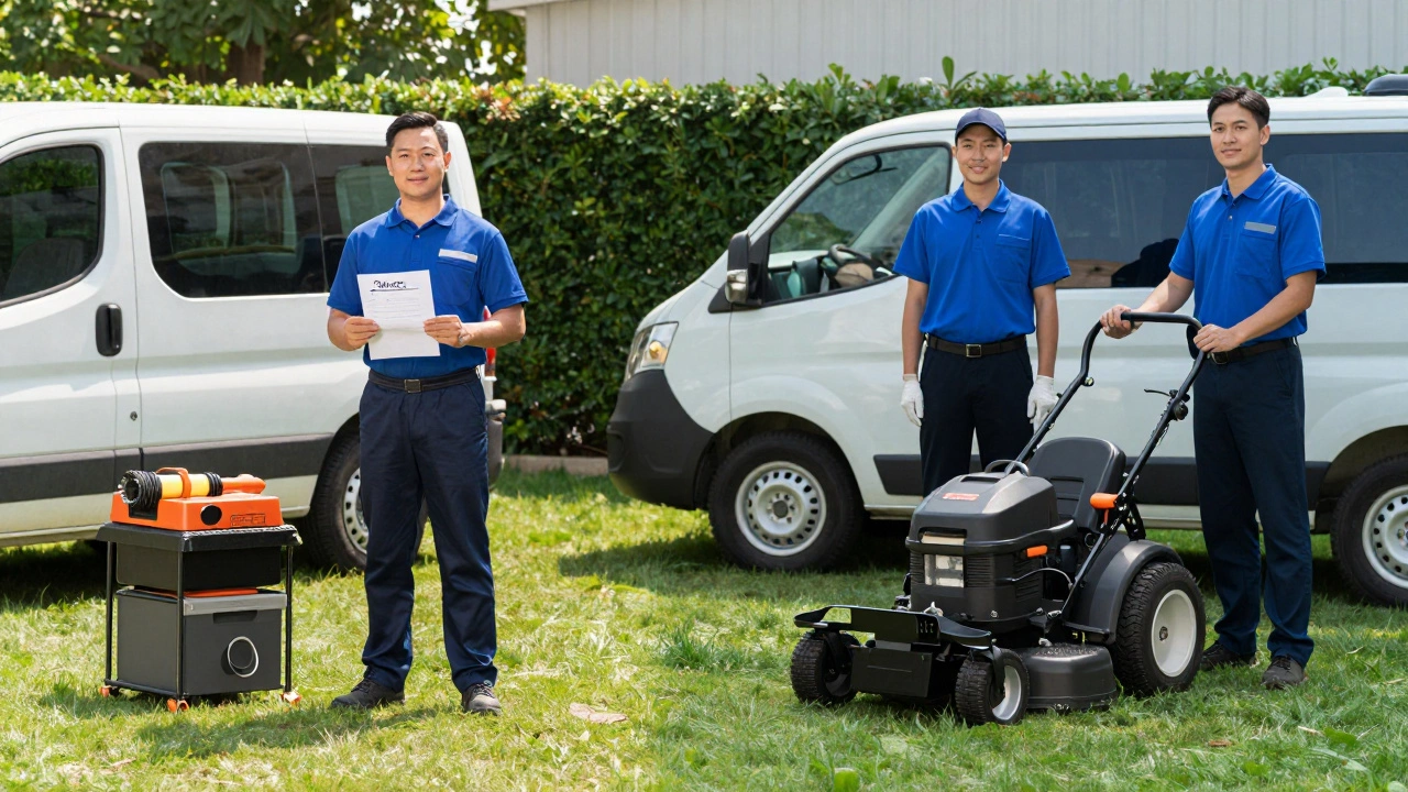Independent vs company landscapers comparing service levels